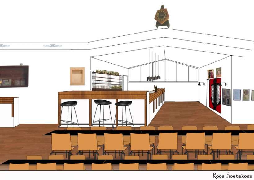 interior drawing for interior advice KARZV 'De Hoop'