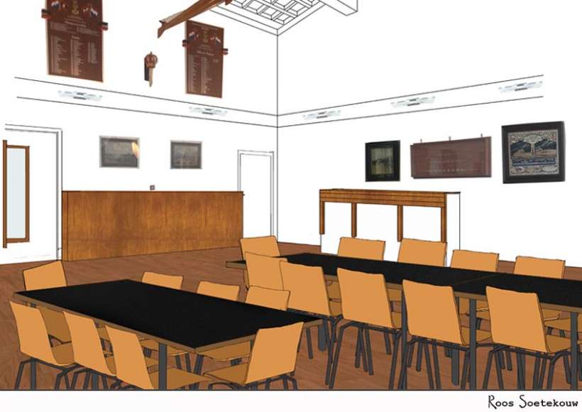 interior drawing for interior advice KARZV 'De Hoop'