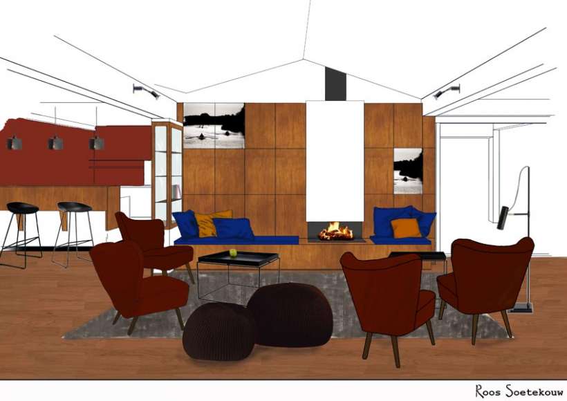 interior drawing for interior advice KARZV 'De Hoop'
